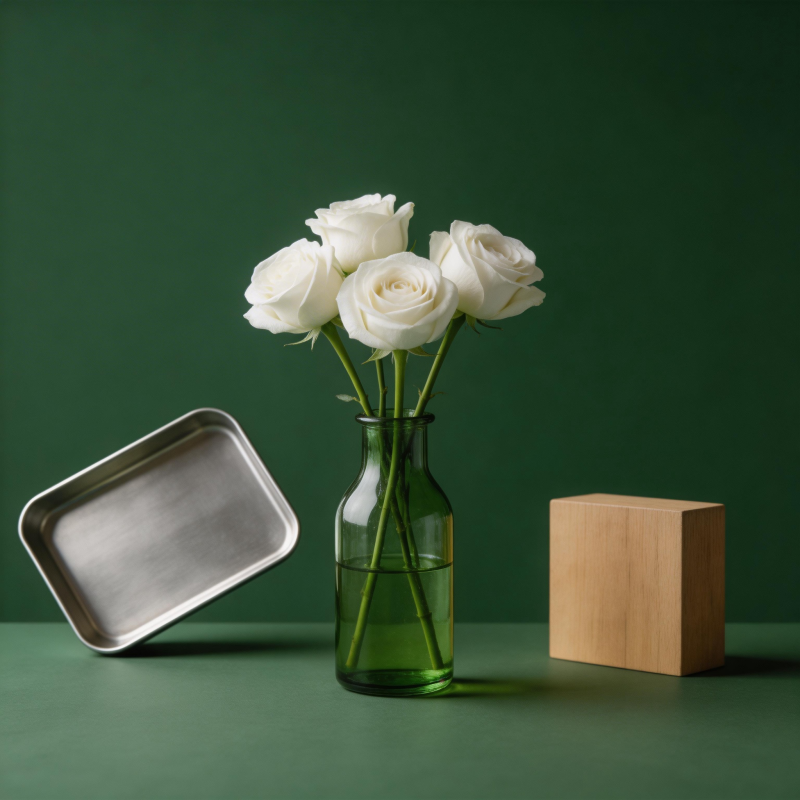 白玫瑰静物摆设图片