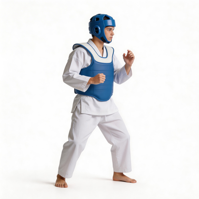 跆拳道选手备战中图片