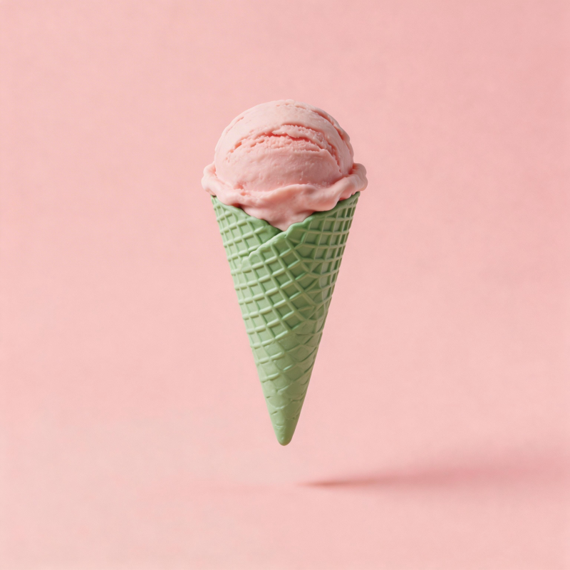 粉色冰淇淋飘浮图片