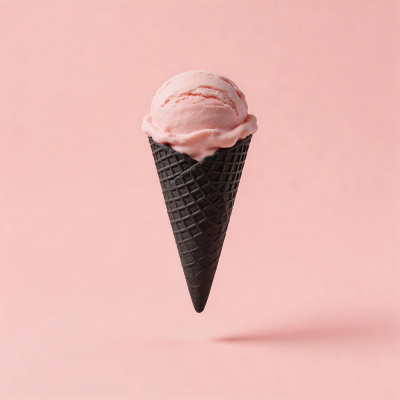 粉色冰淇淋漂浮图片