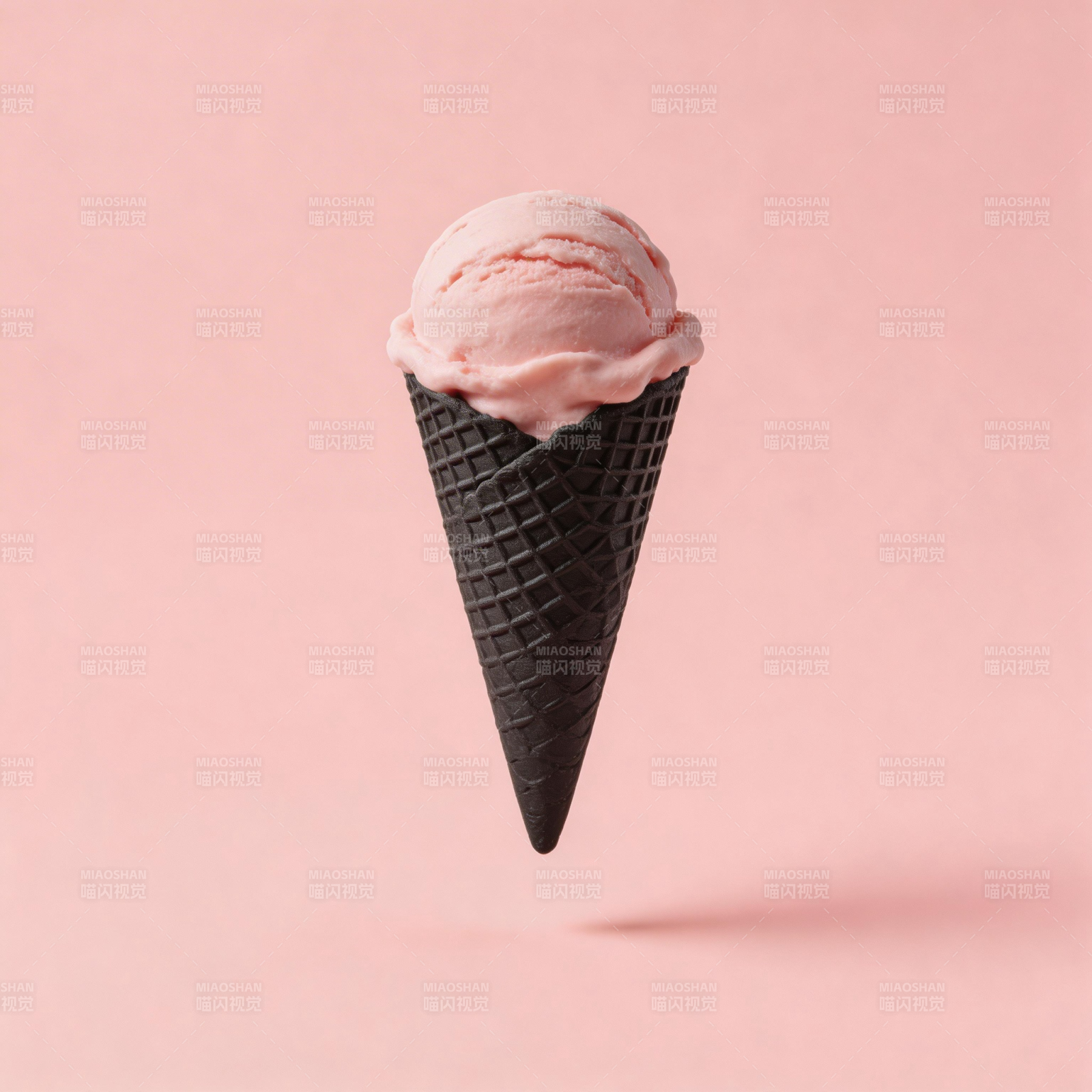 粉色冰淇淋漂浮图片