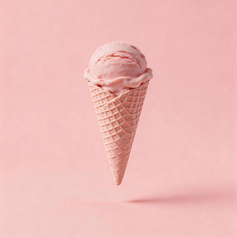 粉色冰淇淋飘浮图片
