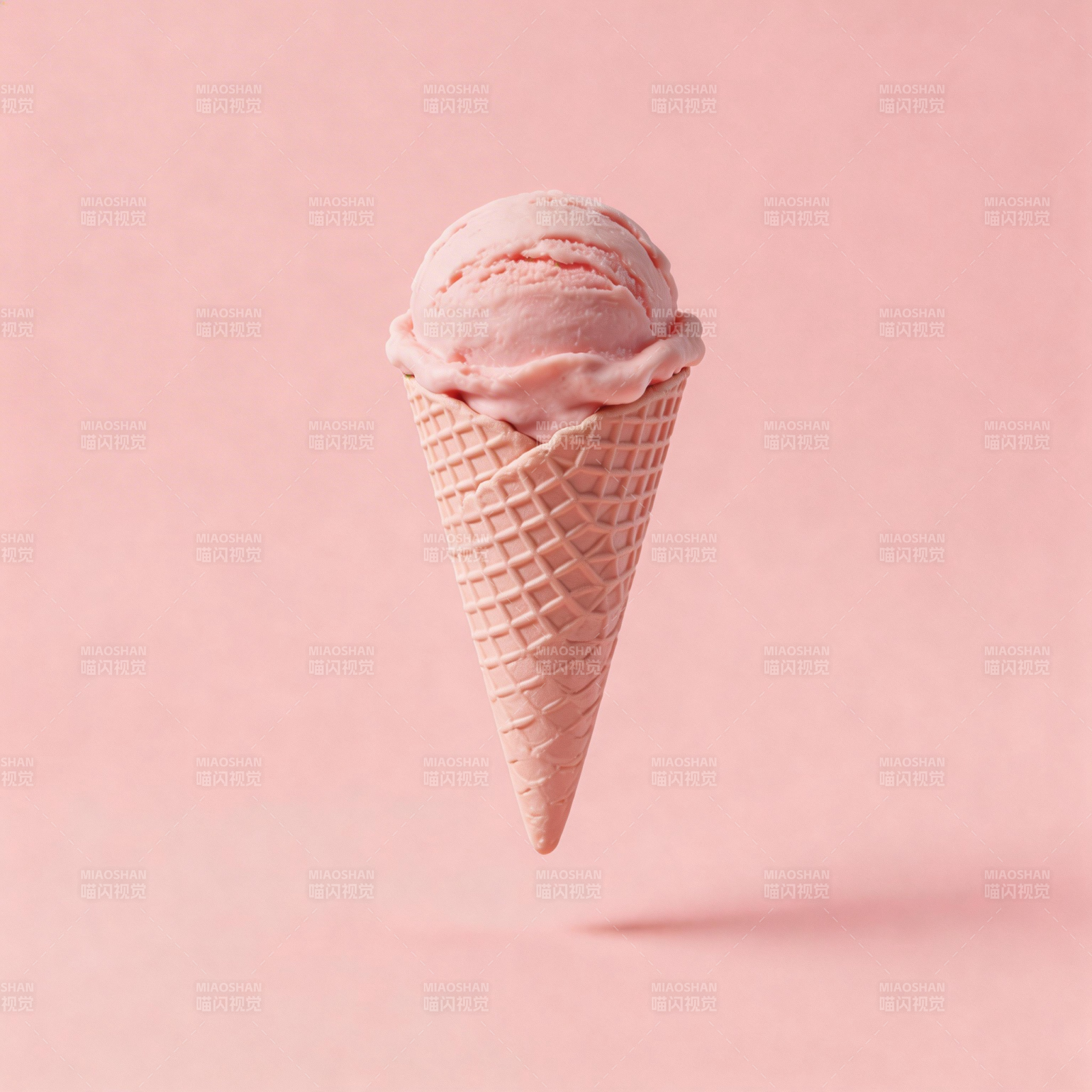 粉色冰淇淋飘浮图片