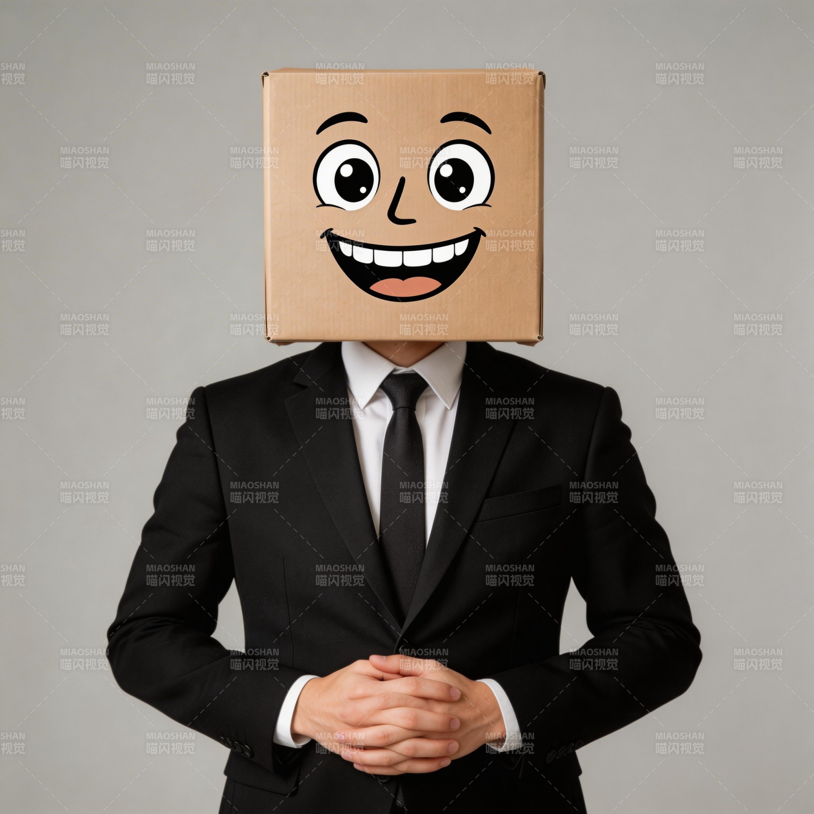 笑脸纸箱人图片