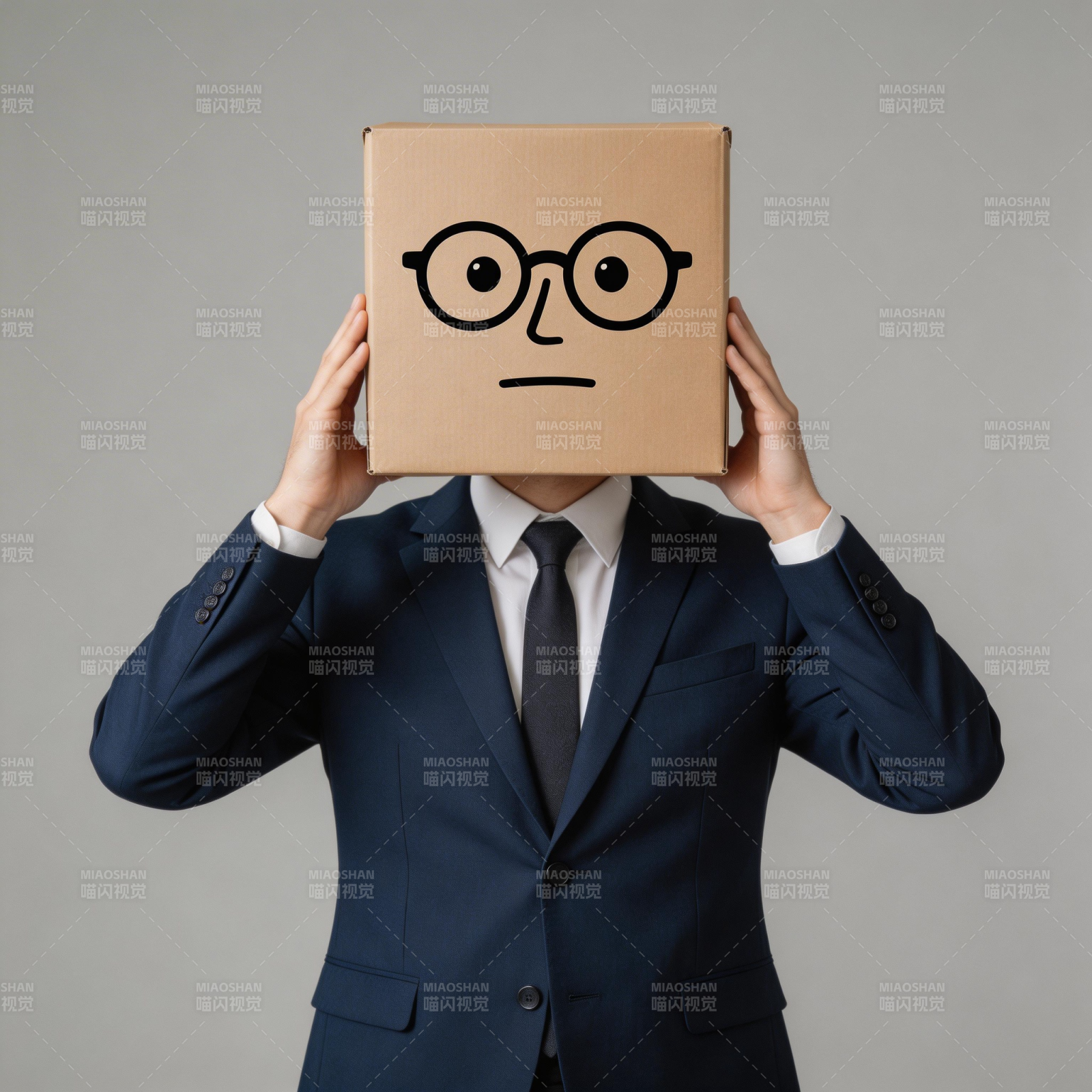 纸盒面具人图片