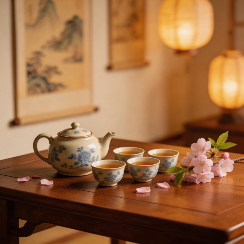 茶香四溢 春意盎然图片