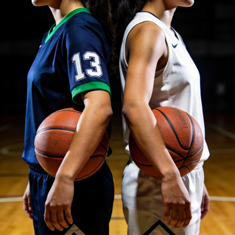篮球少女背对背图片
