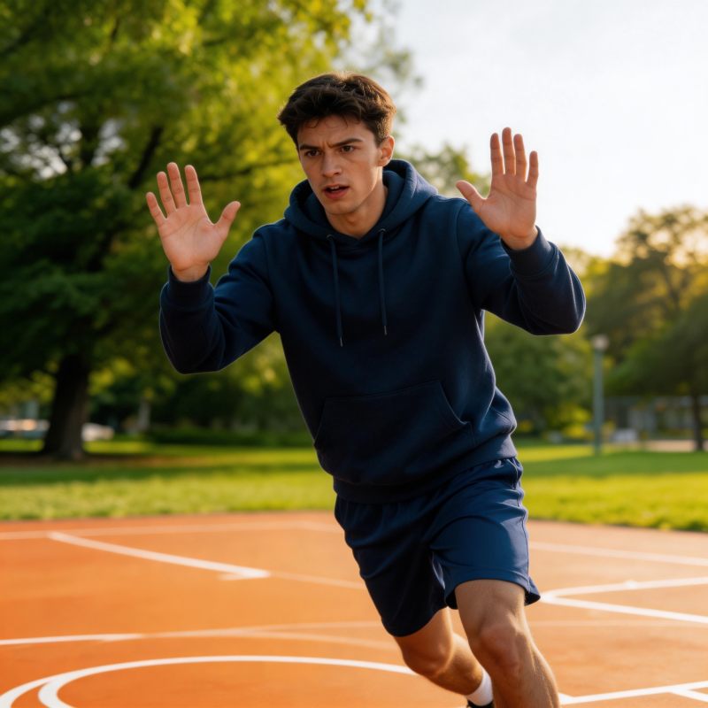 奔跑中的少年图片