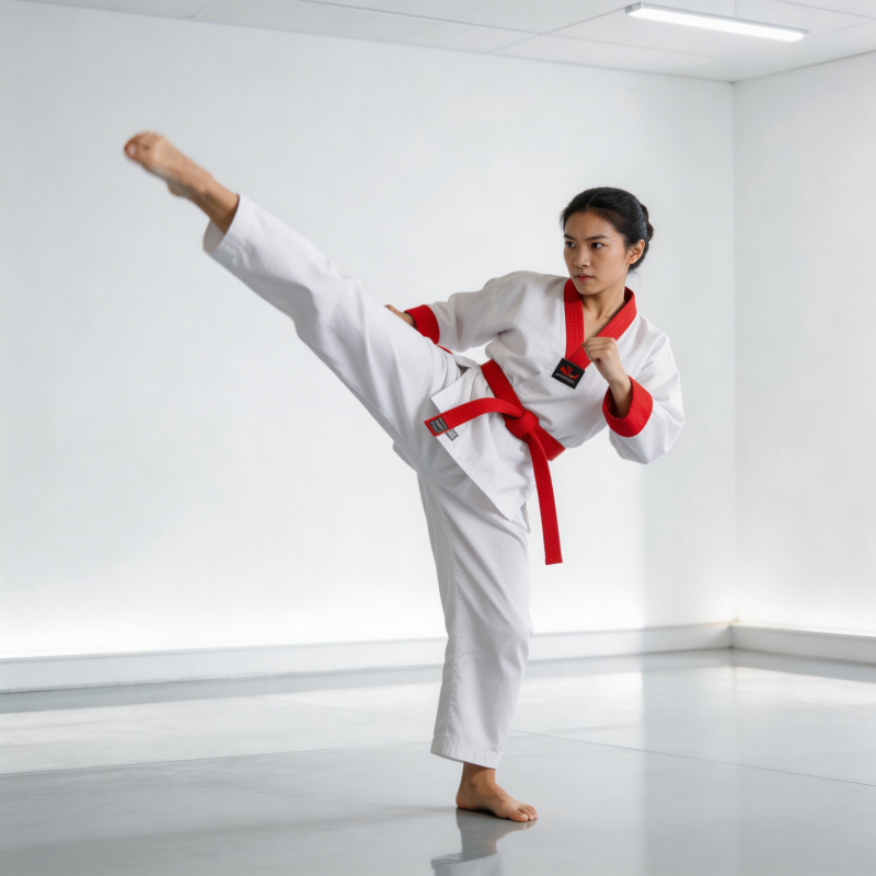 跆拳道高踢腿图片