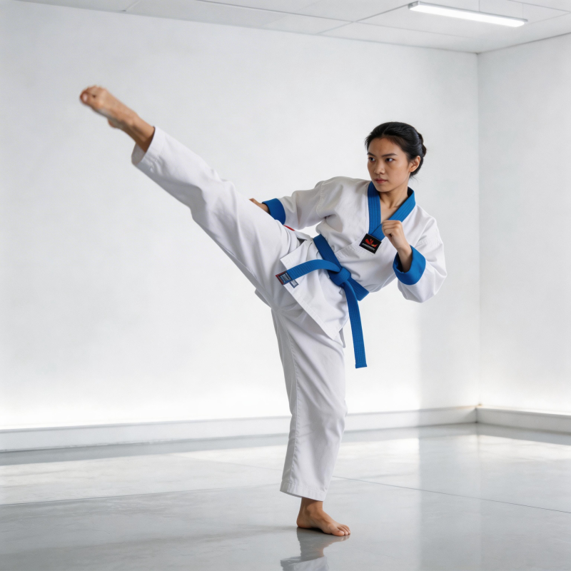 跆拳道高踢腿图片