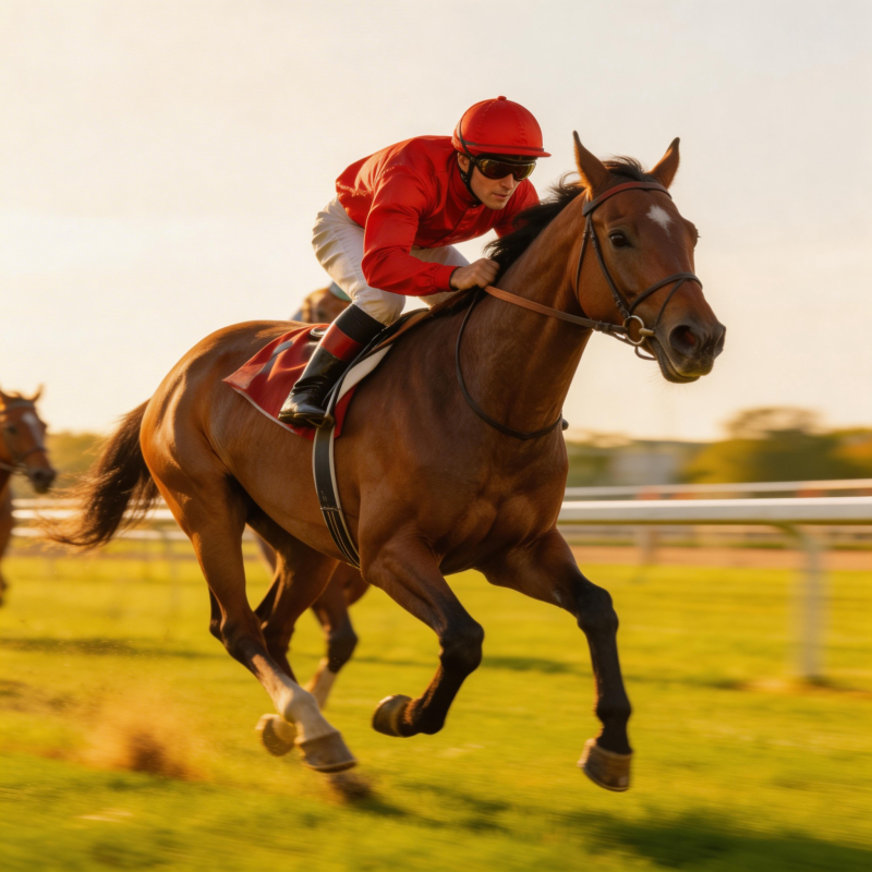 赛马飞驰瞬间图片