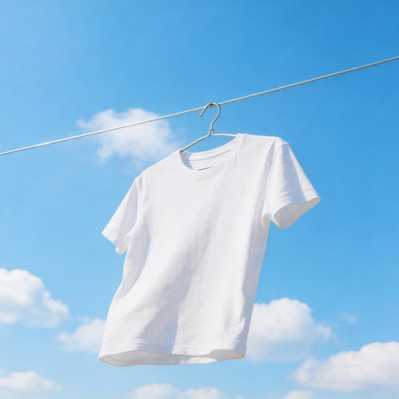 白T恤晒太阳图片