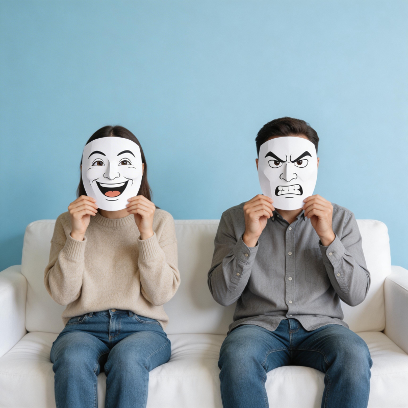 面具下的真实表情图片