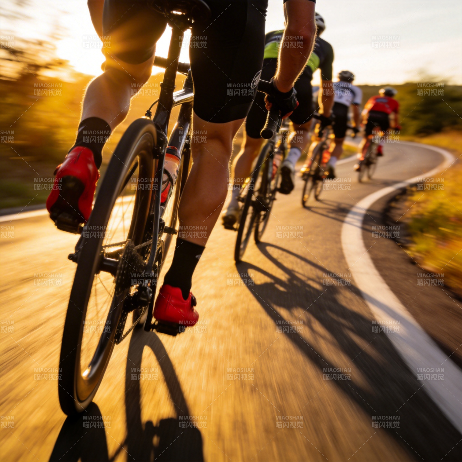 骑行追光图片