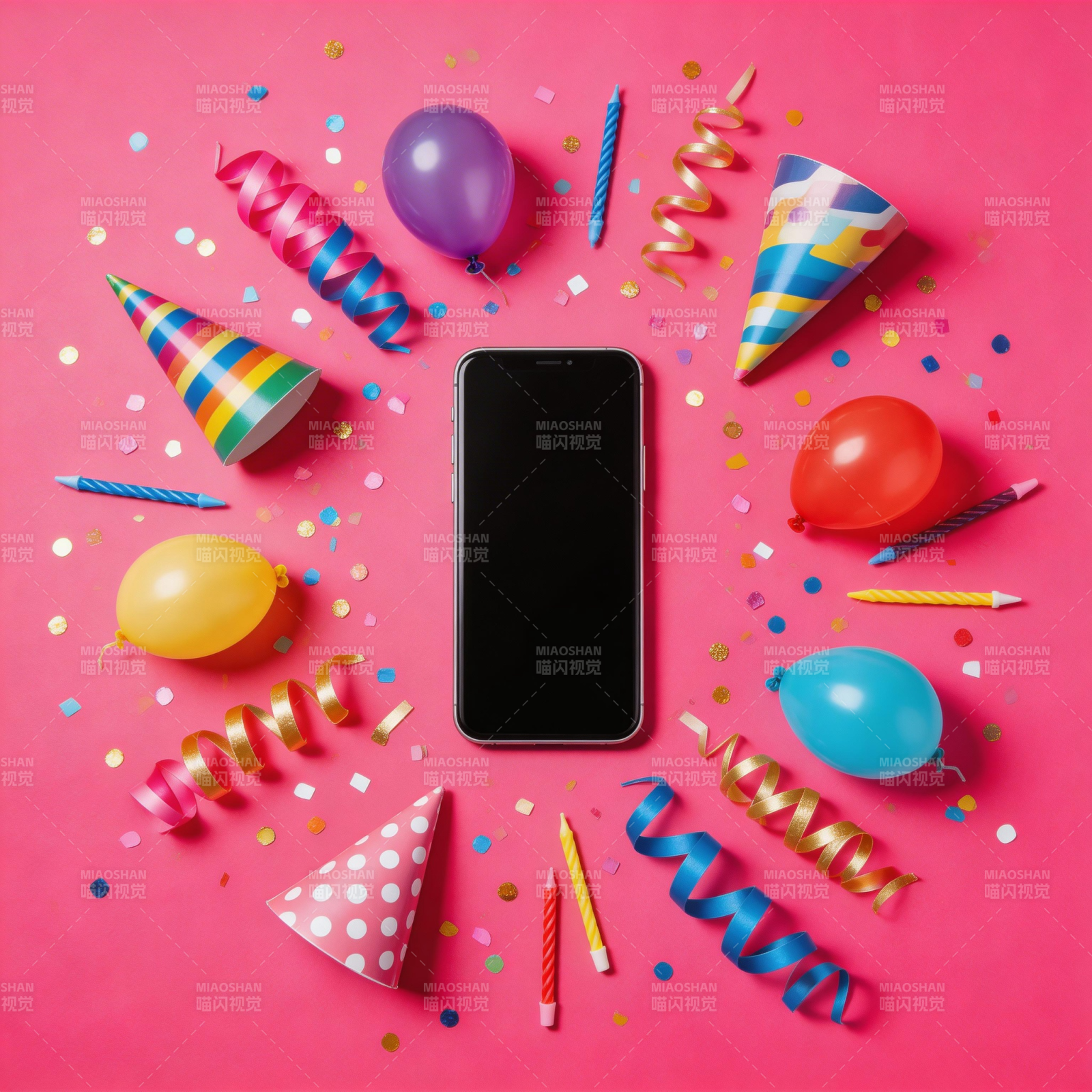 手机生日派对图片