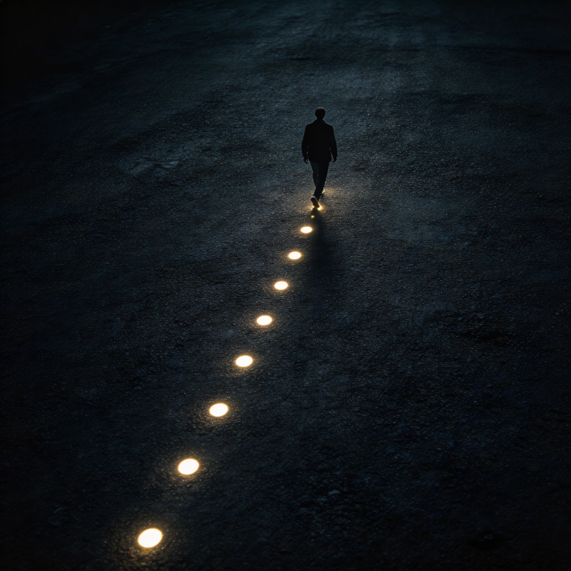 夜行者 光迹前行图片