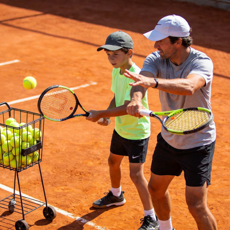 网球教学时刻图片