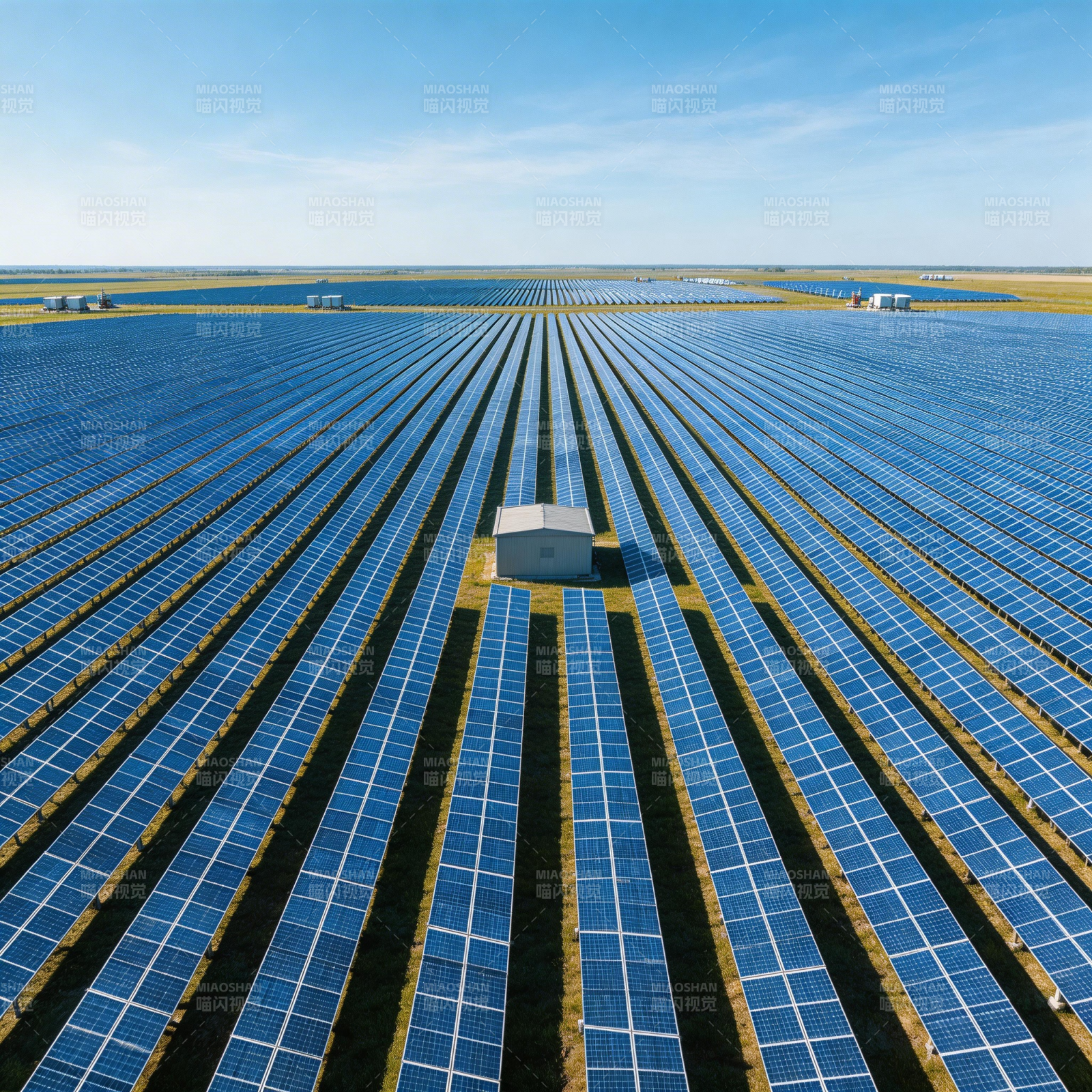 太阳能电站全景图片