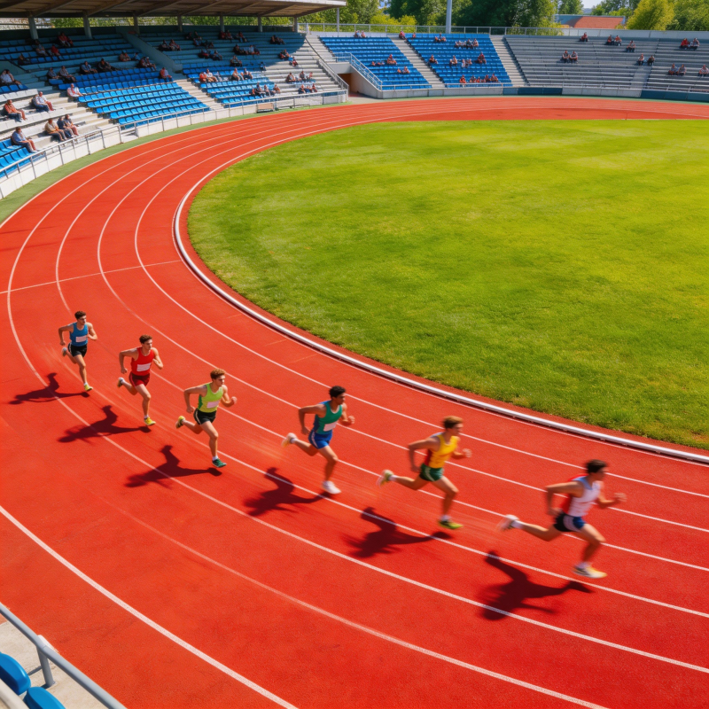 跑道上的速度对决图片