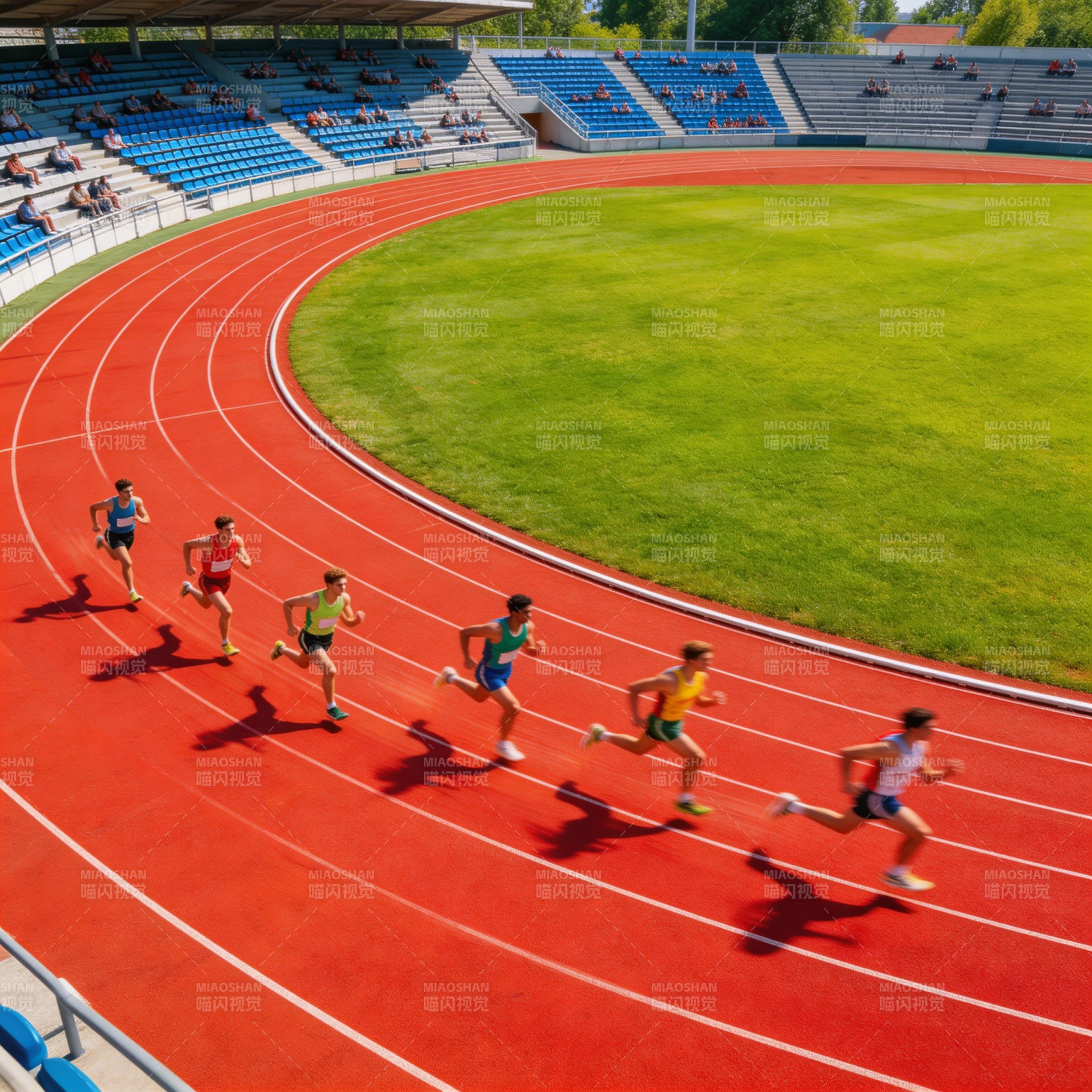 跑道上的速度对决图片