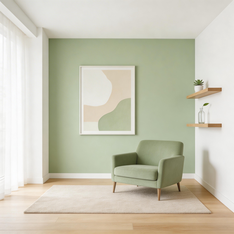 绿意盎然的客厅一角图片