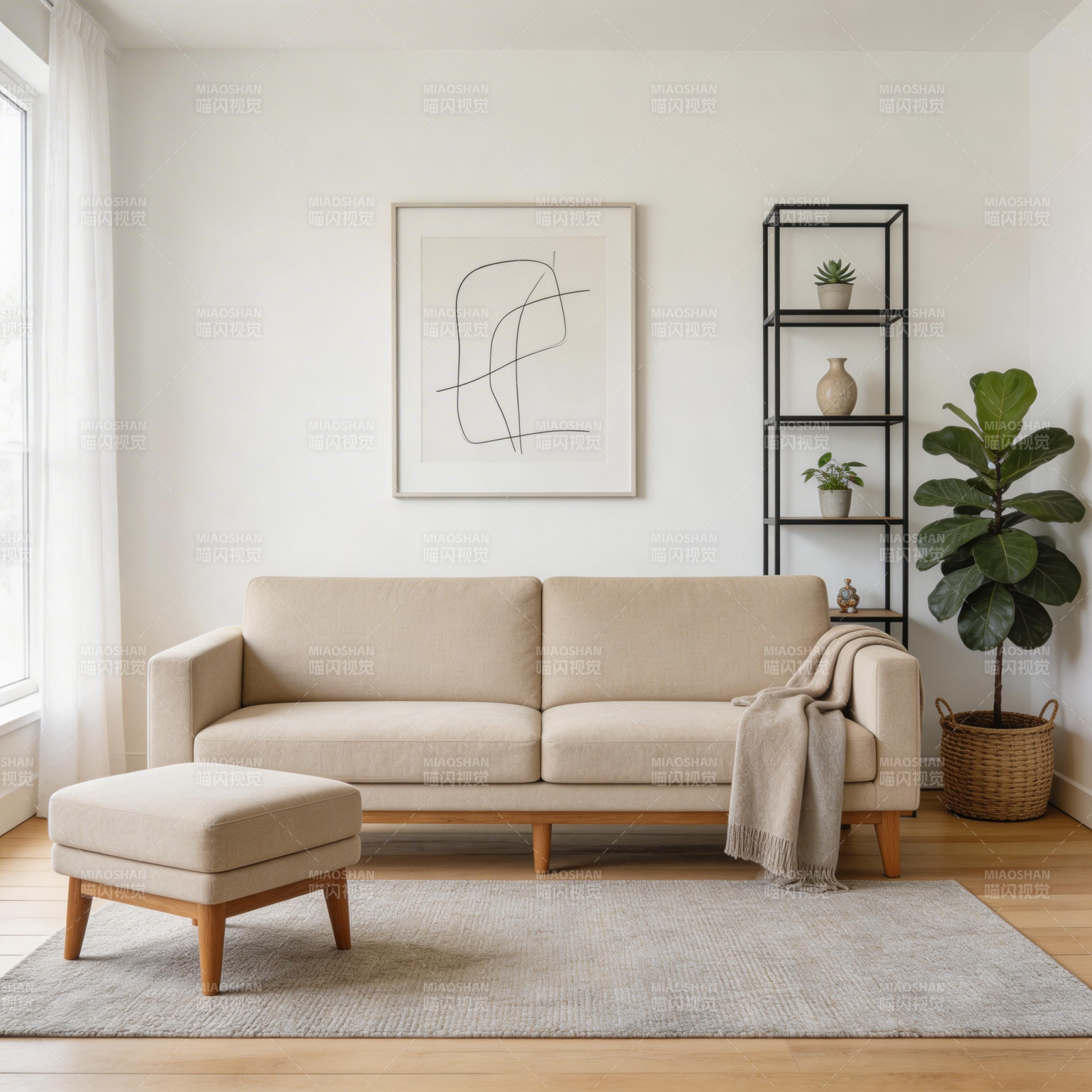 简约客厅布置图片