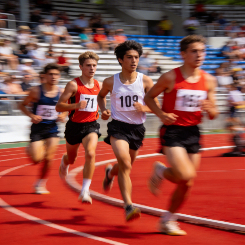 田径赛跑激烈角逐图片