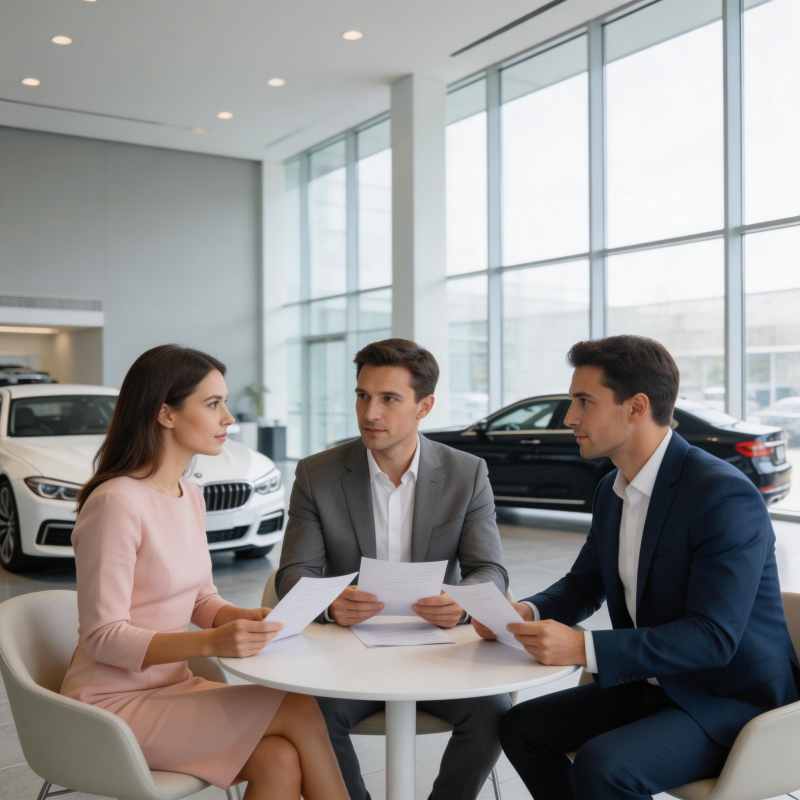 购车洽谈现场图片