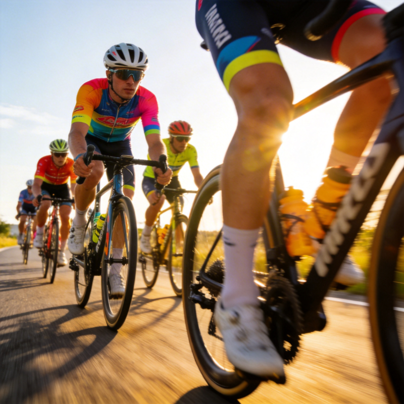 骑行竞速 追光前行图片