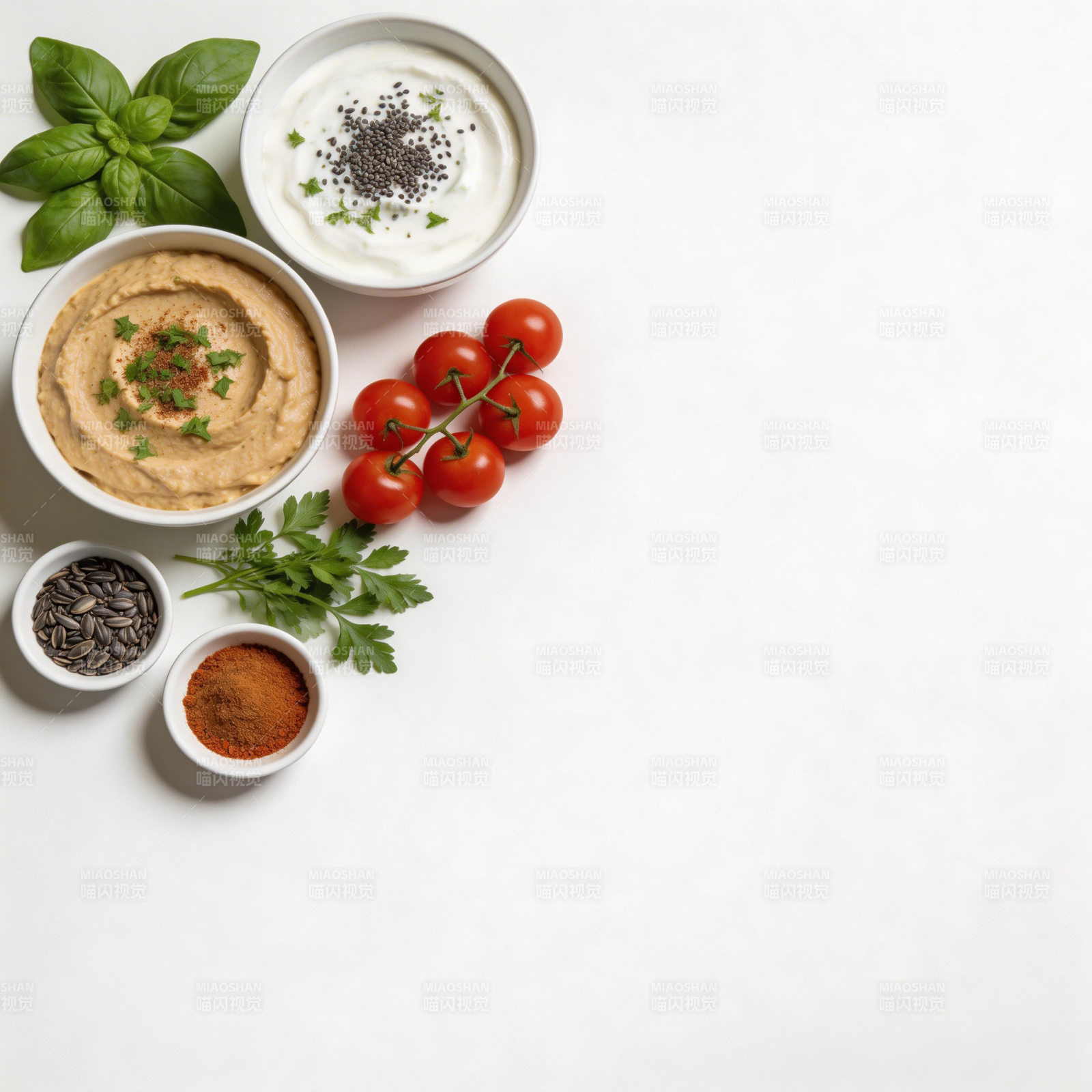 健康美食拼盘图片