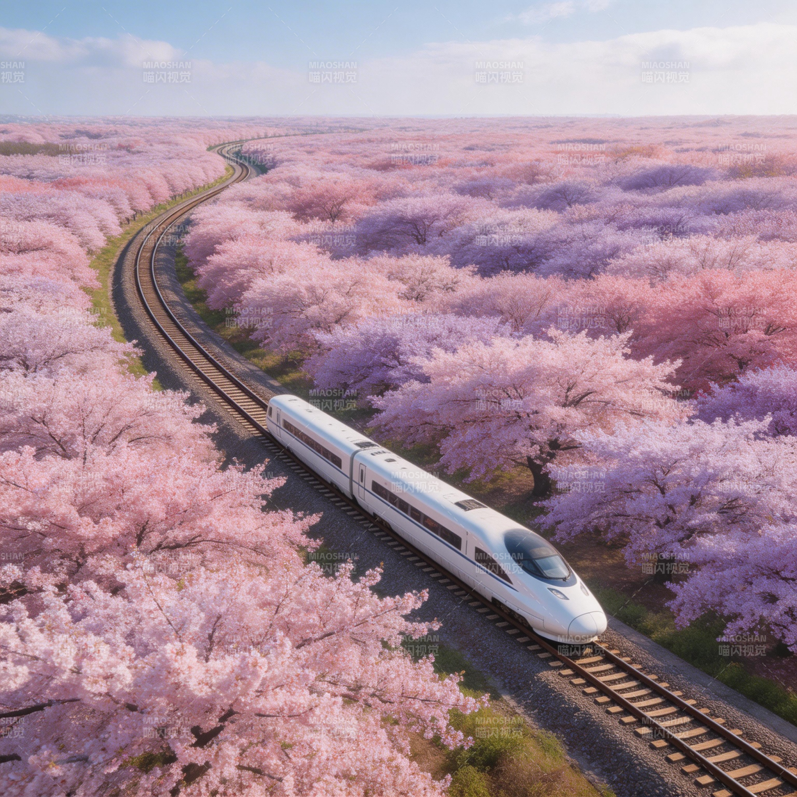 樱花列车漫游记图片