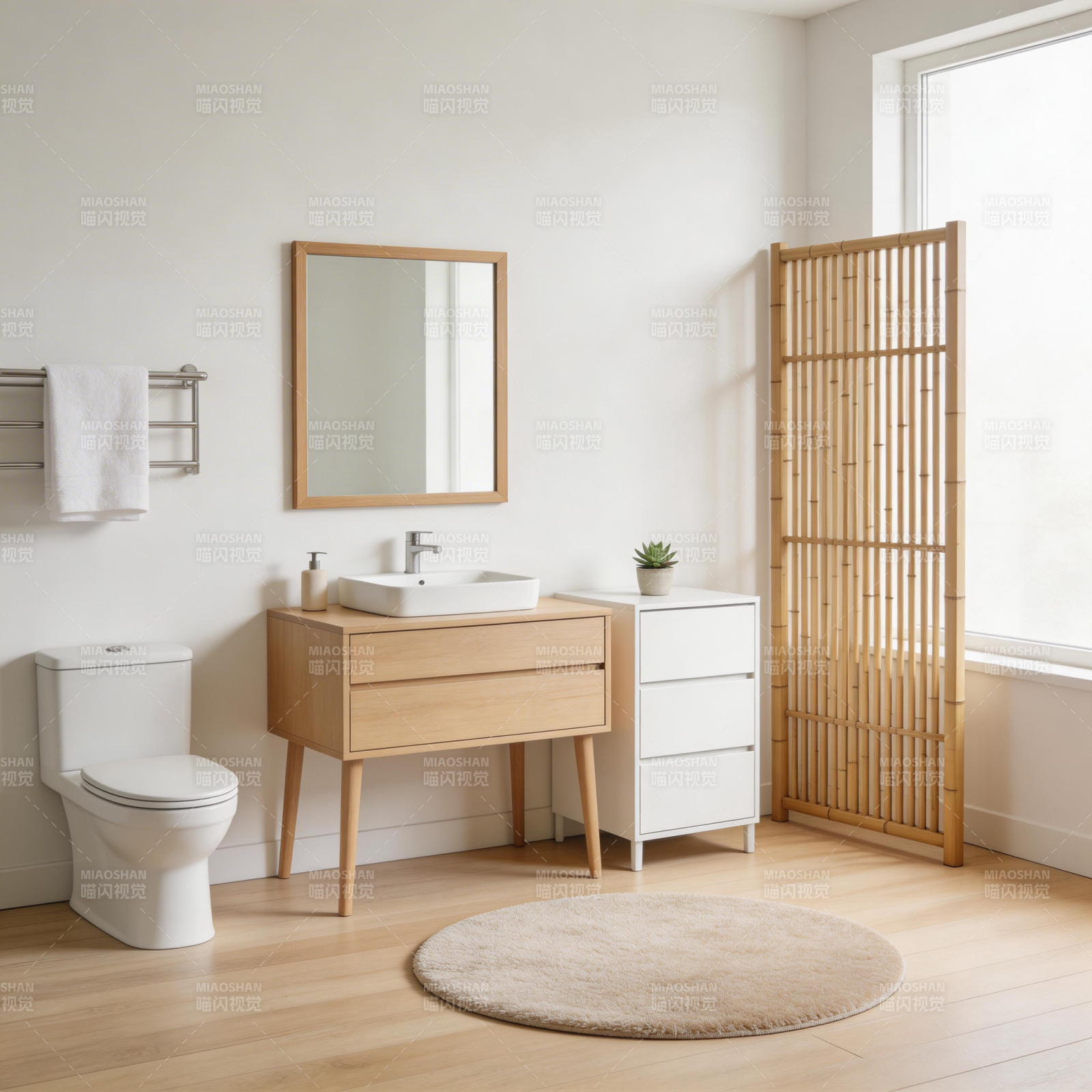 简约日式浴室设计图片