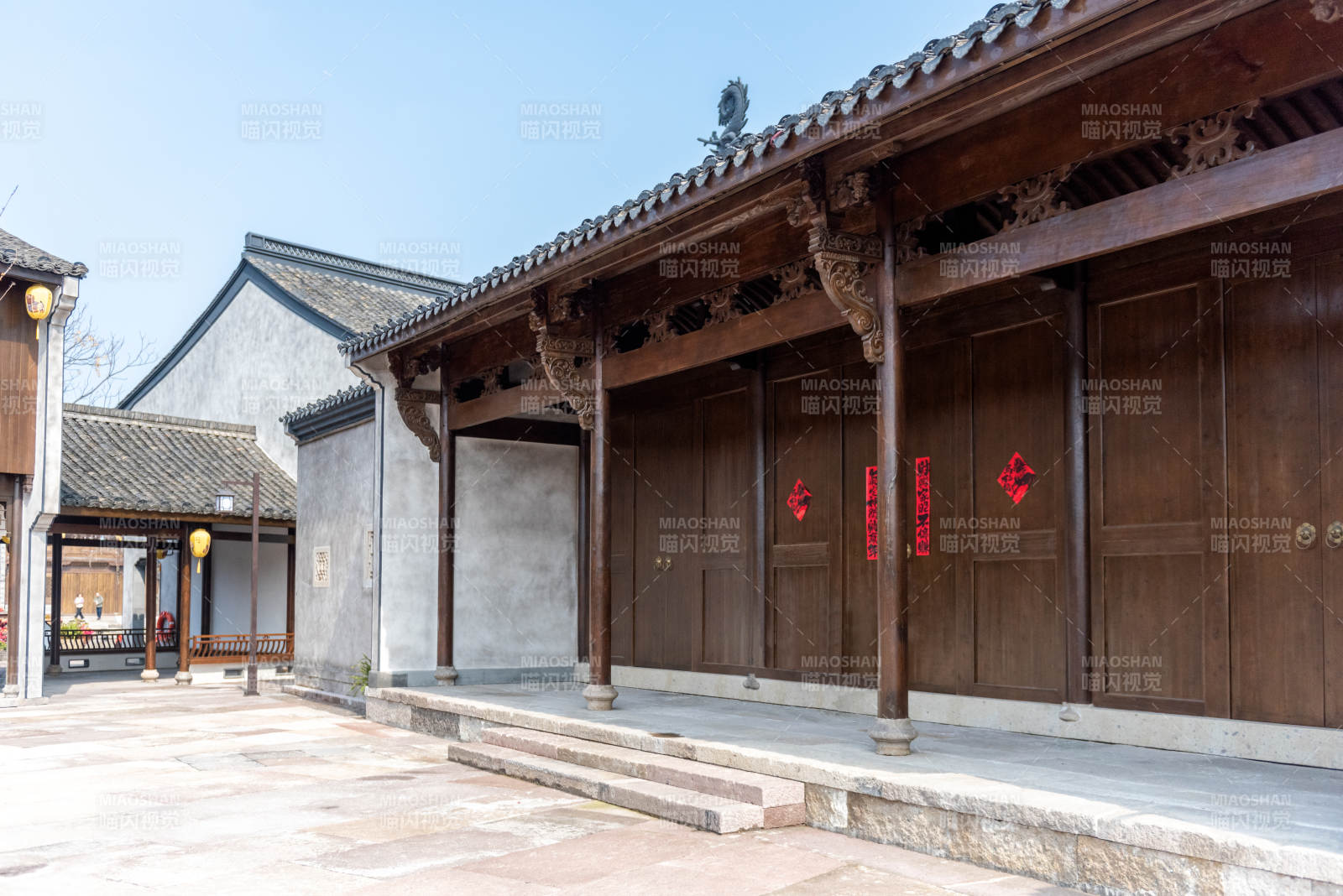 古建筑庭院风光图片