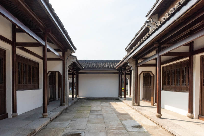 古色古香的庭院图片