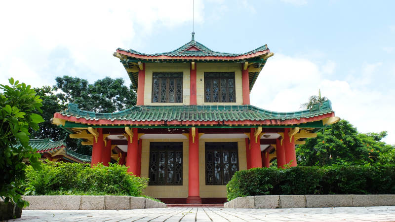 古色古香的亭台楼阁图片