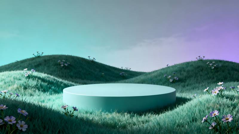 梦幻绿野舞台图片