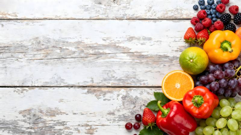 新鲜果蔬拼盘图片