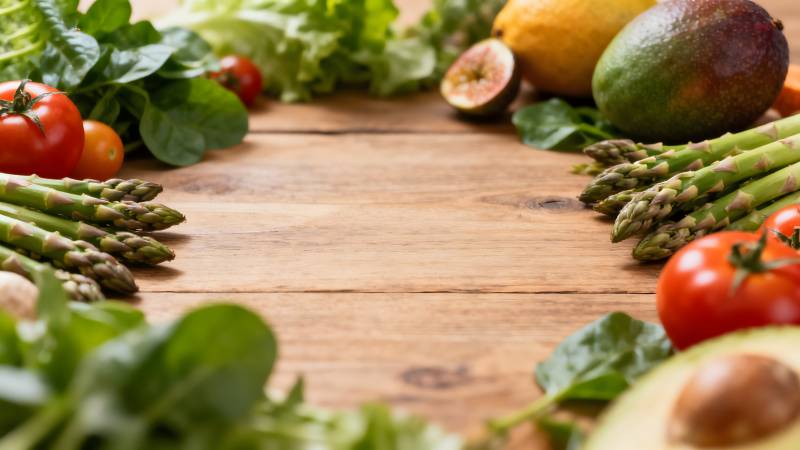 新鲜蔬菜水果拼盘图片