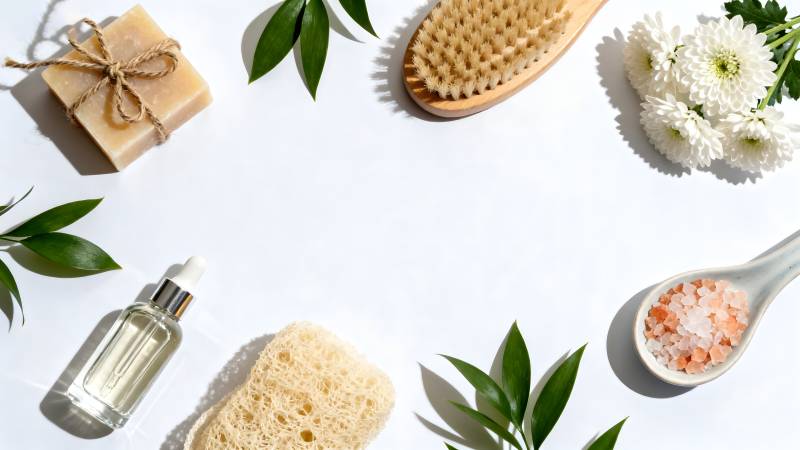 天然护肤套装图片