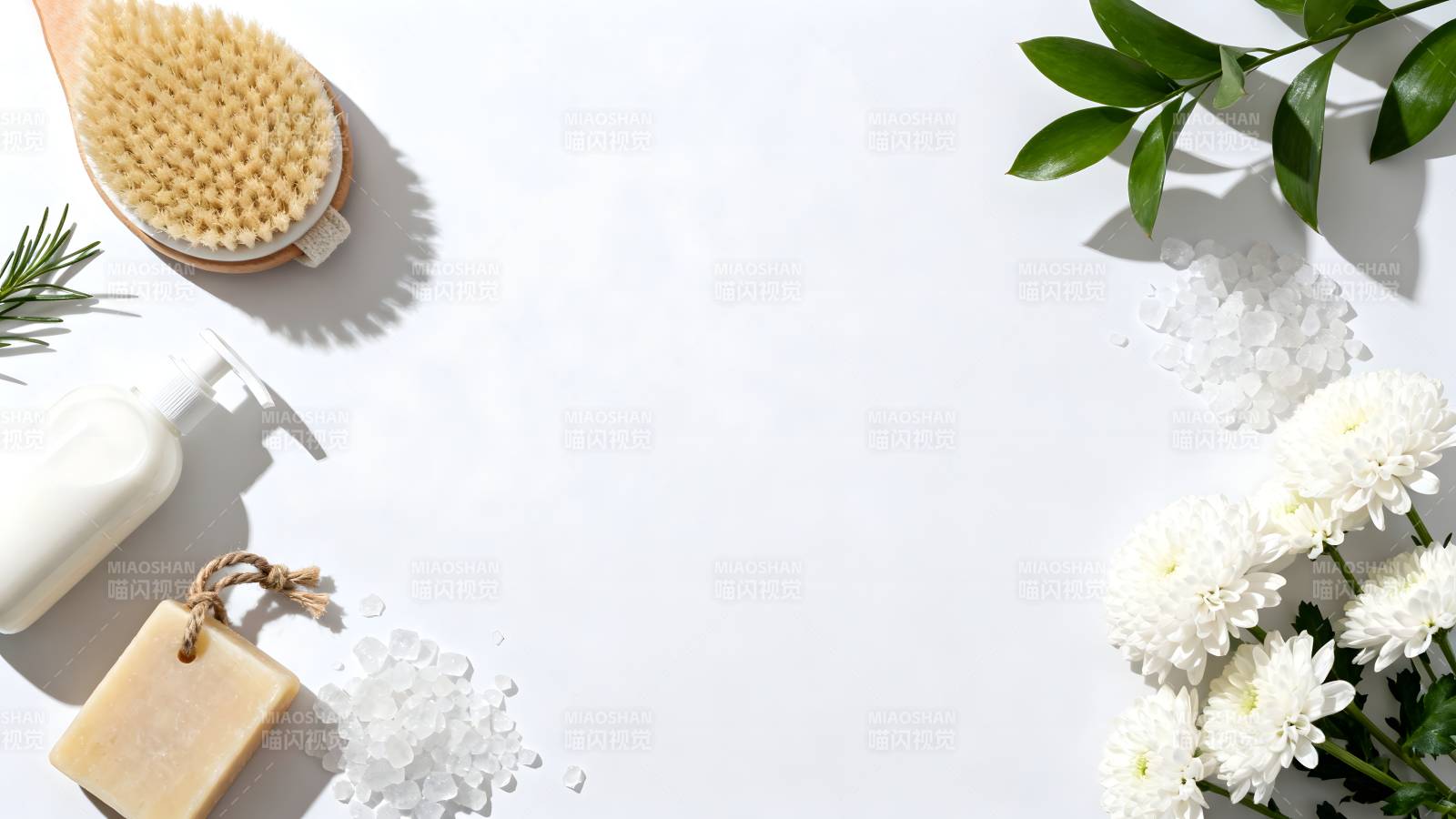 天然沐浴用品展示图片