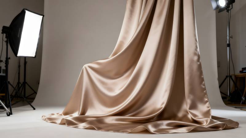 柔光下的丝滑垂幕图片