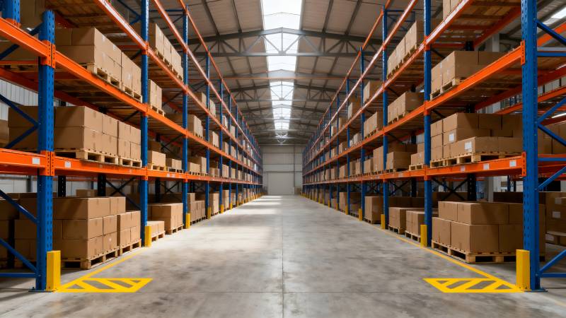 宽敞明亮的仓库图片