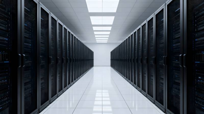 数据中心机房走廊图片