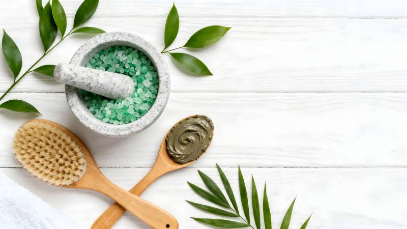 天然护肤套装图片