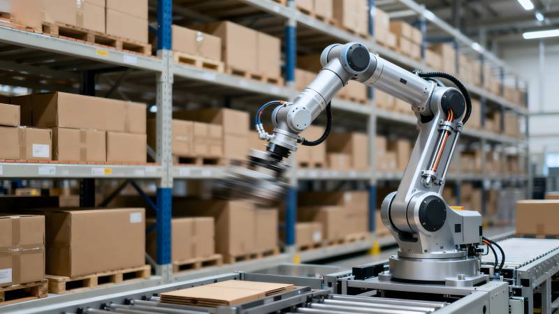 智能仓储机器人图片