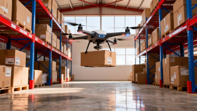无人机仓库搬运图片