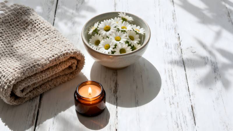 静谧花香时光图片