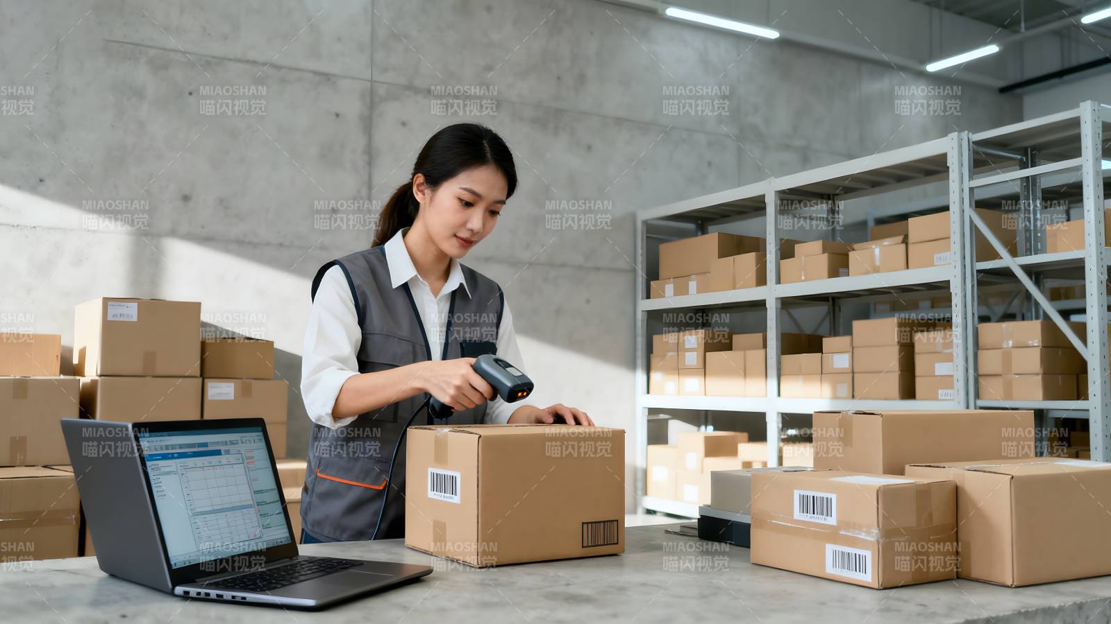 仓库扫码发货图片