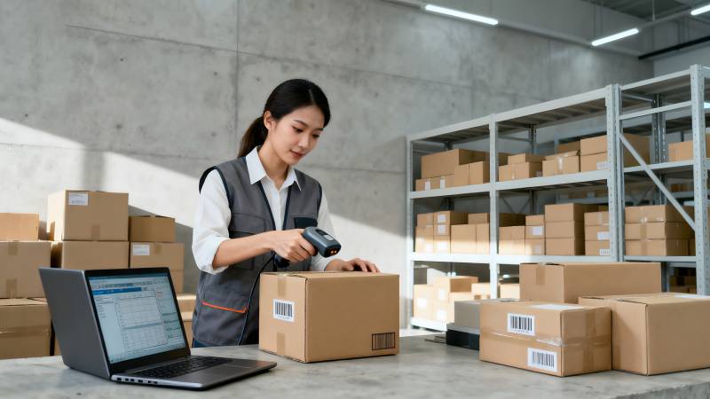 仓库扫码发货图片