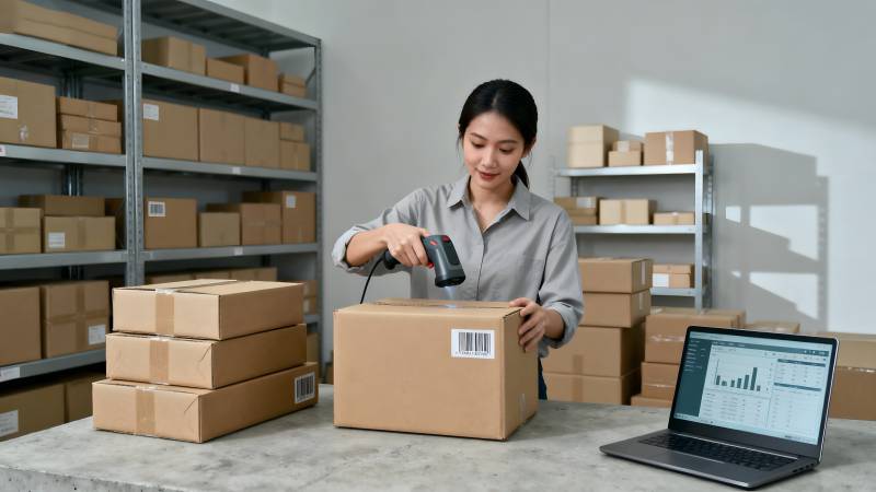 仓库扫码发货图片